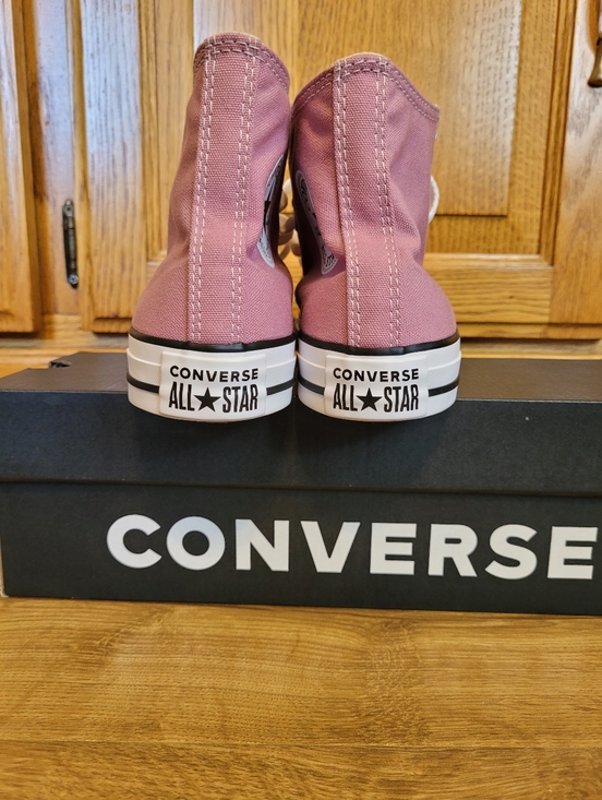Converse Womens Size 7 Chuck Taylor All Star Hi Top Cliffside Rose Pink Shoes - Picture 7 of 10